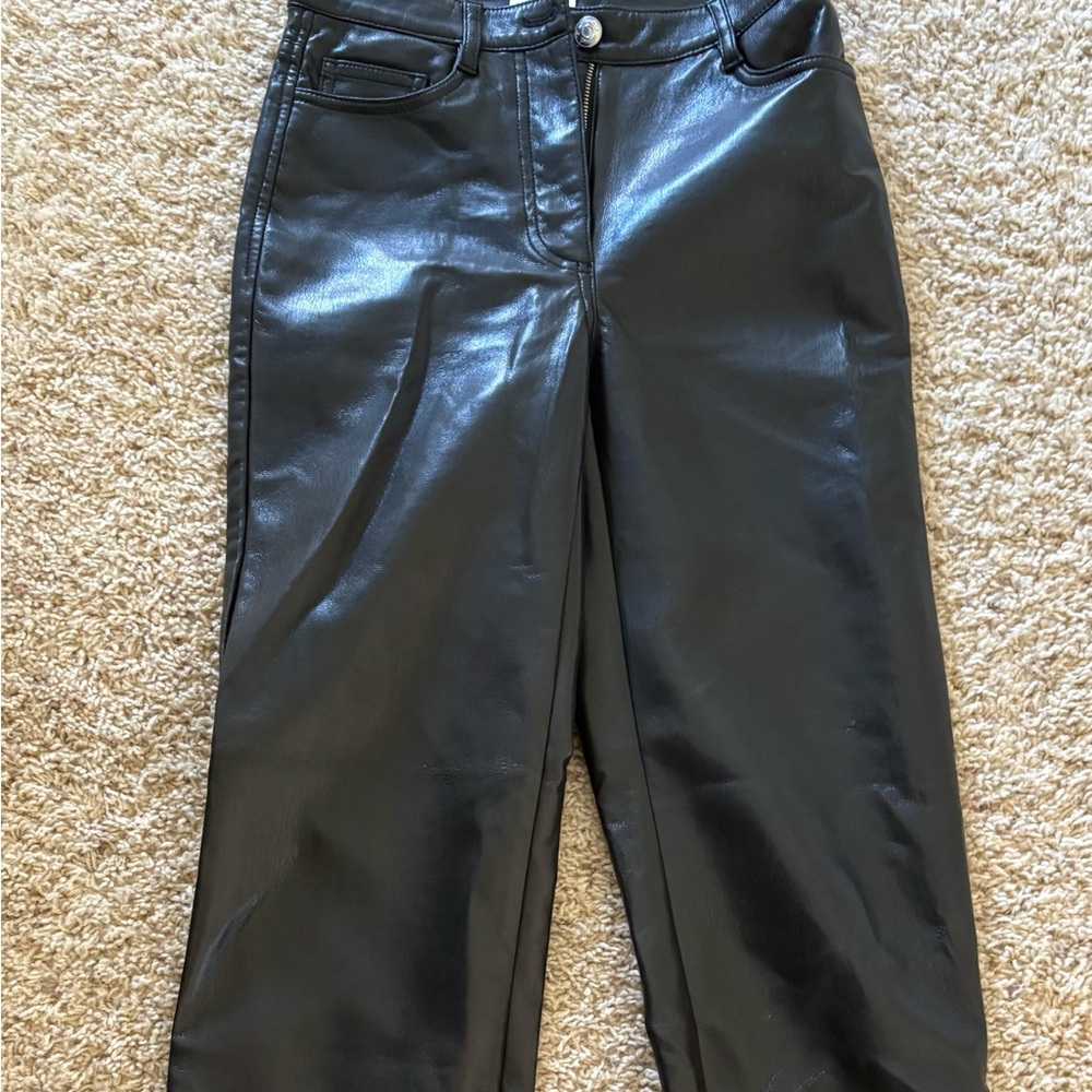 Wilfred Black Skinny Faux Leather Pants